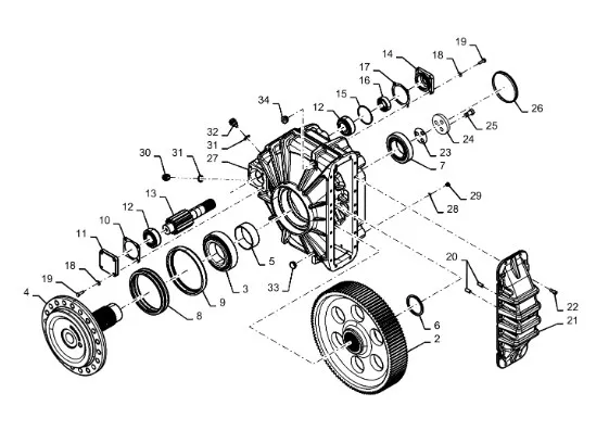 47452002 - редуктор бортовой